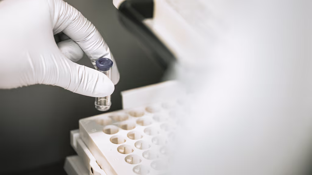 Vial used for CGE analysis