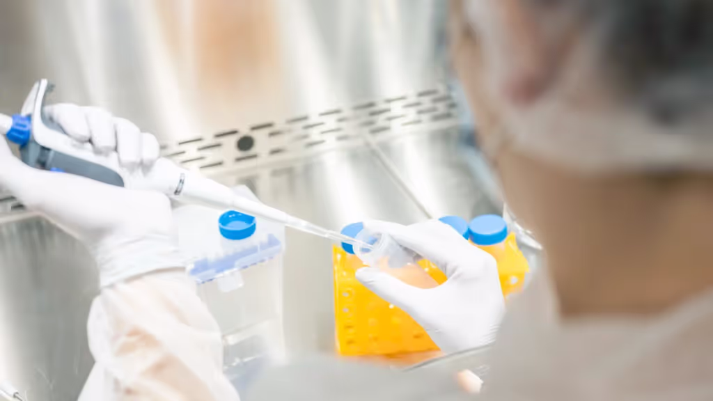 Pipetting of linearized DNA for mRNA production